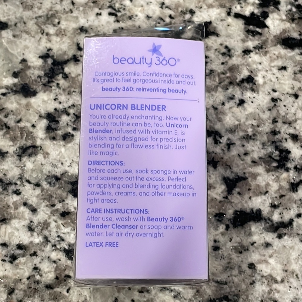 Beauty 360 Unicorn Beauty Blender (NEVER OPENED) - Picture 2 of 3